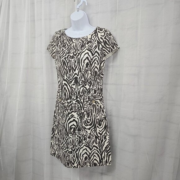 Lily Pulitzer Brown Cream Zebra Retro Dress S - Picture 8 of 16